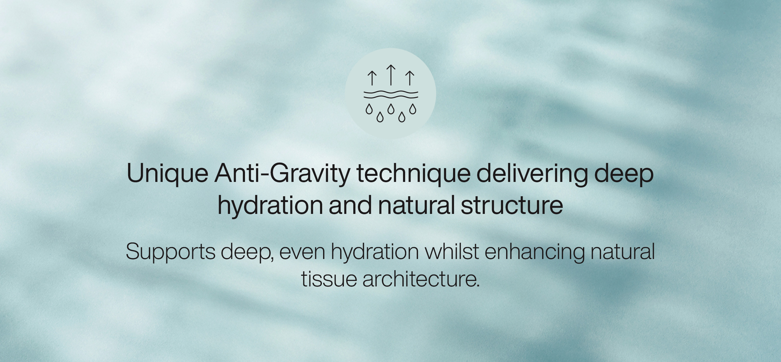 Autentica mobile slider banner with unique anti-gravity technique on a light blue background